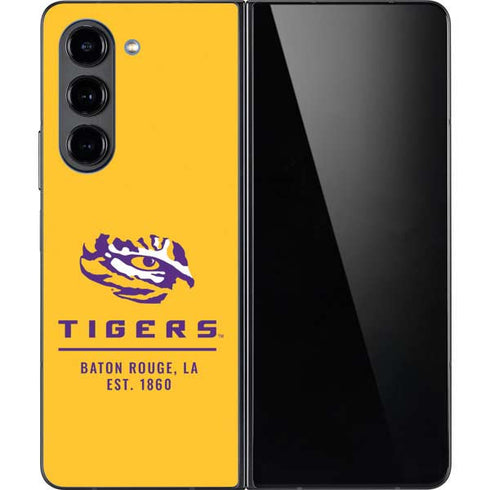 Louisiana State University - LSU Tigers Baton Rouge Yellow Galaxy Z Fold5 5G Skin