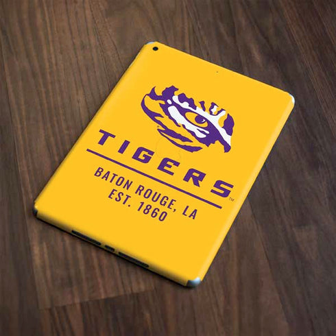 LSU Tigers Baton Rouge Yellow Apple iPad Skin
