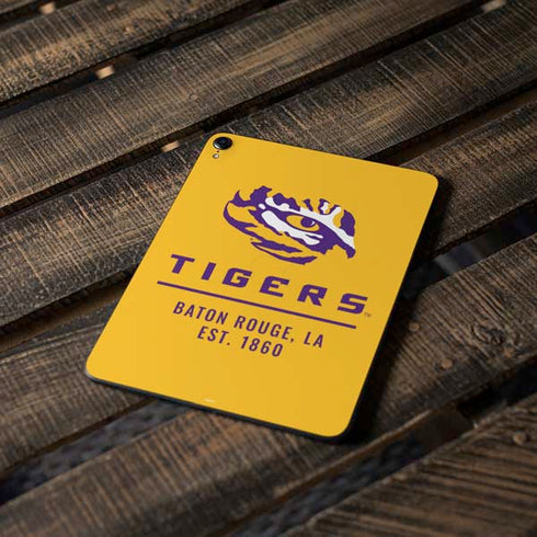 LSU Tigers Baton Rouge Yellow Apple iPad Pro Skin