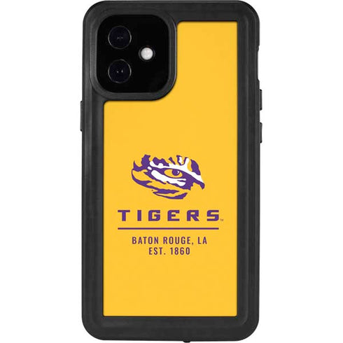 Louisiana State University - LSU Tigers Baton Rouge Yellow iPhone 12 Mini Waterproof Case