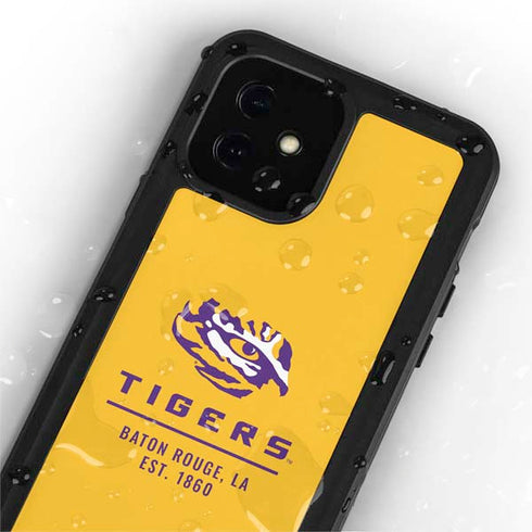 Louisiana State University - LSU Tigers Baton Rouge Yellow iPhone 12 Mini Waterproof Case