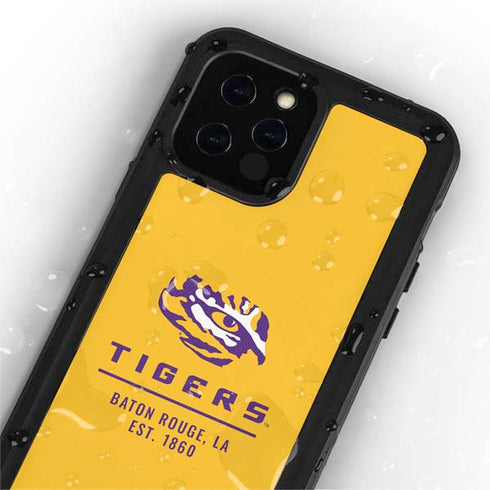 Louisiana State University - LSU Tigers Baton Rouge Yellow iPhone 12 Pro Waterproof Case