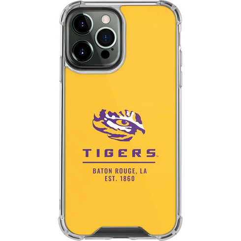 Louisiana State University - LSU Tigers Baton Rouge Yellow iPhone 13 Pro Max Clear Case