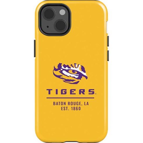 LSU Tigers Baton Rouge Yellow iPhone 14 Impact Case
