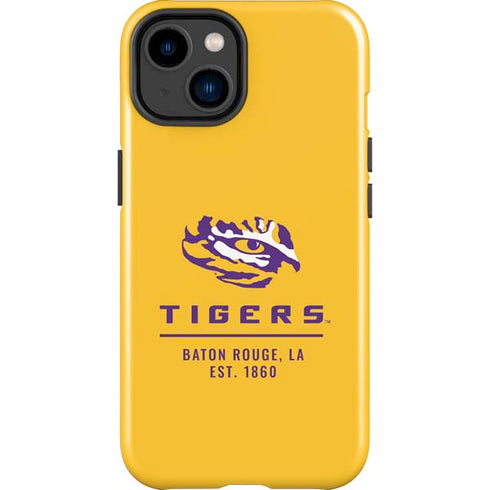 LSU Tigers Baton Rouge Yellow iPhone 14 Plus Impact Case