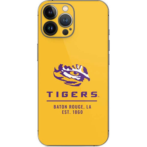 Louisiana State University - LSU Tigers Baton Rouge Yellow iPhone 14 Pro Max Skin