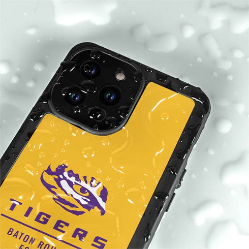Louisiana State University - LSU Tigers Baton Rouge Yellow iPhone 14 Pro Max Waterproof Case