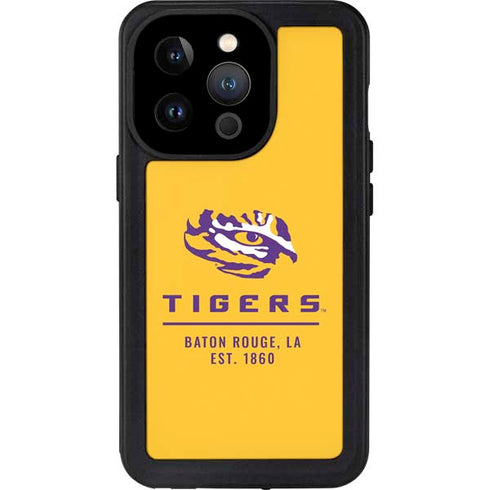Louisiana State University - LSU Tigers Baton Rouge Yellow iPhone 14 Pro Waterproof Case