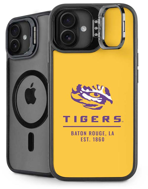 LSU Tigers Baton Rouge Yellow iPhone 16 Plus Kickstand Case