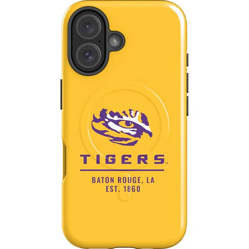 LSU Tigers Baton Rouge Yellow iPhone 16 Plus Magsafe Impact Case