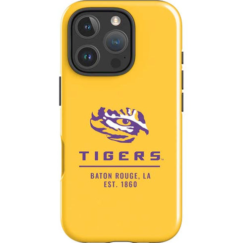 LSU Tigers Baton Rouge Yellow iPhone 16 Pro Impact Case