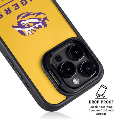 LSU Tigers Baton Rouge Yellow iPhone 16 Pro Max Kickstand Case