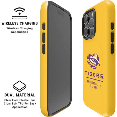 LSU Tigers Baton Rouge Yellow iPhone 16 Pro Max Magsafe Impact Case