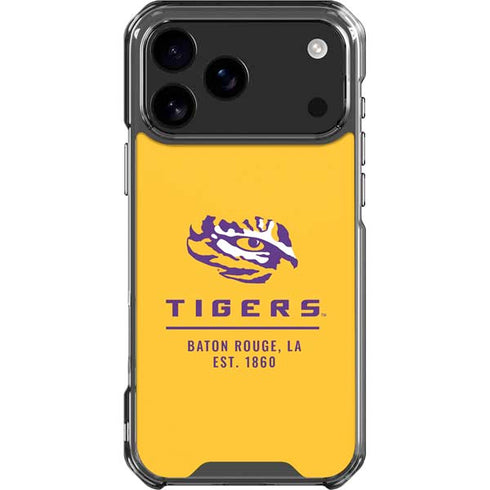 LSU Tigers Baton Rouge Yellow iPhone 18 Pro Max Clear Case