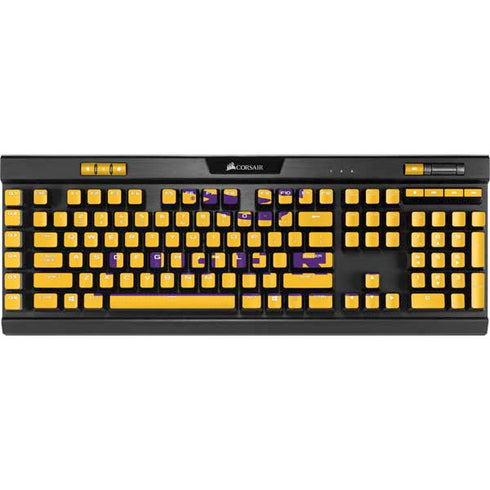 Louisiana State University - LSU Tigers Baton Rouge Yellow K95 RGB PLATINUM Mechanical Gaming Keyboard Skin