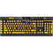 Louisiana State University - LSU Tigers Baton Rouge Yellow K95 RGB PLATINUM Mechanical Gaming Keyboard Skin