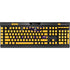 Louisiana State University - LSU Tigers Baton Rouge Yellow K95 RGB PLATINUM Mechanical Gaming Keyboard Skin