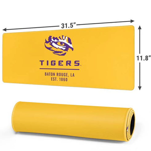 Louisiana State University - LSU Tigers Baton Rouge Yellow Gaming Mouse Pad