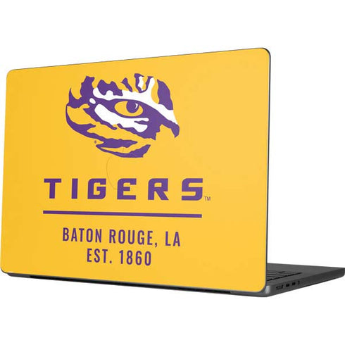 LSU Tigers Baton Rouge Yellow MacBook Pro 14in (2021-24) Skin