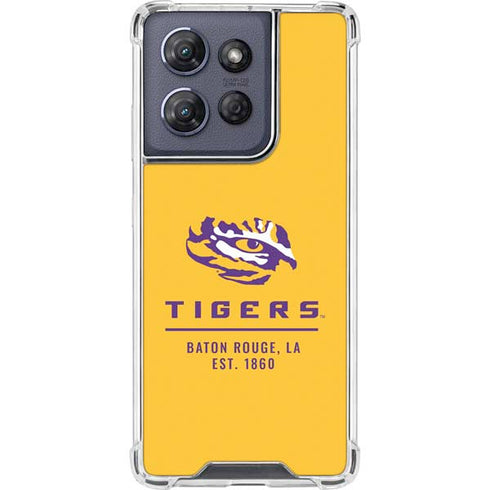 LSU Tigers Baton Rouge Yellow Moto G Play 5G (2025) Clear Case