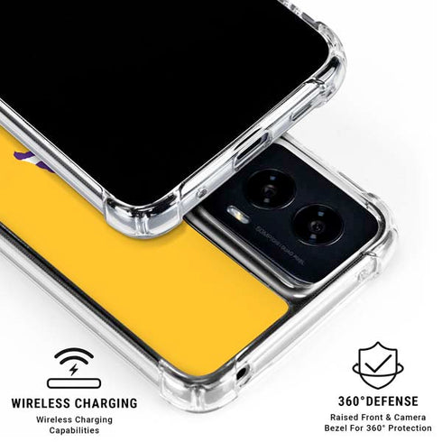 LSU Tigers Baton Rouge Yellow Moto G Power 5G (2024) Clear Case