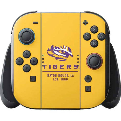 LSU Tigers Baton Rouge Yellow Nintendo Switch 2 (2025) with Joy-Con Skin