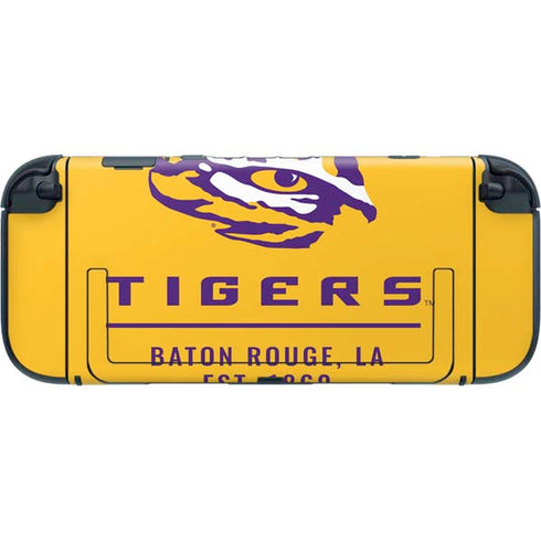 LSU Tigers Baton Rouge Yellow Nintendo Switch 2 (2025) with Joy-Con Skin