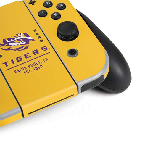Louisiana State University - LSU Tigers Baton Rouge Yellow Nintendo Switch OLED (2021) Skin