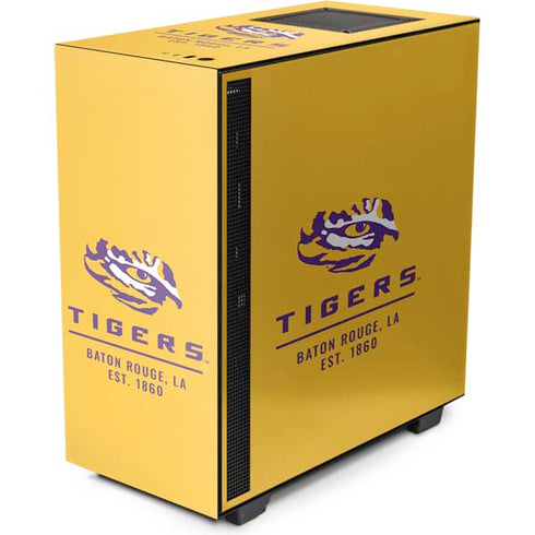 Louisiana State University - LSU Tigers Baton Rouge Yellow NZXT H510 Compact ATX Mid-Tower Case Skin