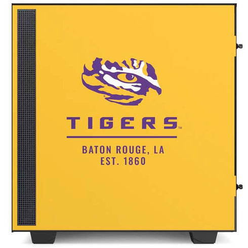 Louisiana State University - LSU Tigers Baton Rouge Yellow NZXT H510 Compact ATX Mid-Tower Case Skin