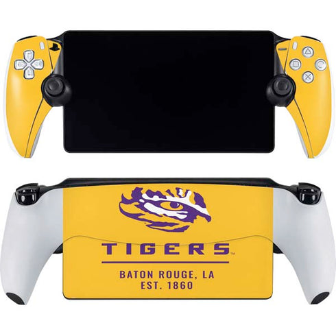 Louisiana State University - LSU Tigers Baton Rouge Yellow PlayStation Portal Remote Player Skin