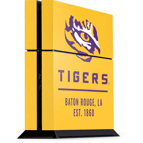 LSU Tigers Baton Rouge Yellow PlayStation PS4 Skins