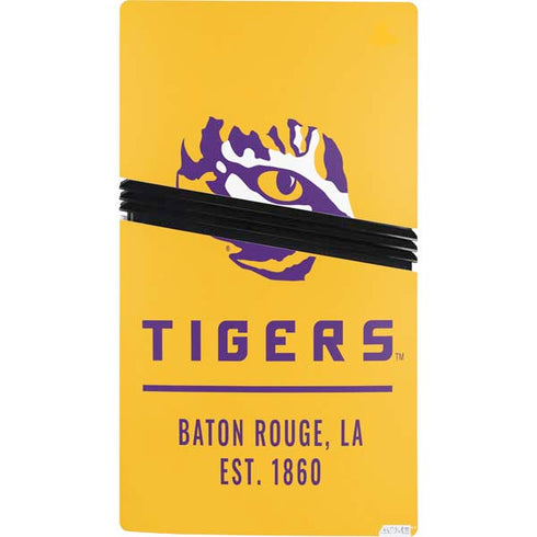 LSU Tigers Baton Rouge Yellow PS5 Pro Console Skin