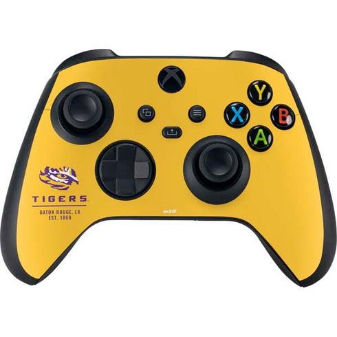 LSU Tigers Baton Rouge Yellow XBox Series X Digital Edition Bundle Skin