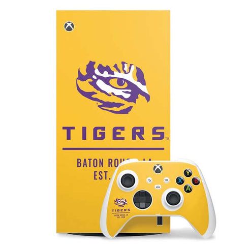 LSU Tigers Baton Rouge Yellow Xbox Series X Skins