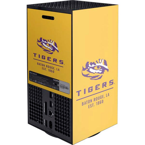 LSU Tigers Baton Rouge Yellow XBox Series X Digital Edition Console Skin