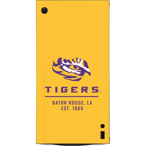 LSU Tigers Baton Rouge Yellow XBox Series X Digital Edition Console Skin
