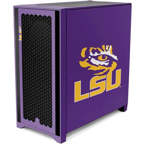 Louisiana State University - LSU Tigers Mascot Corsair 4000D Tempered Glass Mid-Tower ATX Case Skin