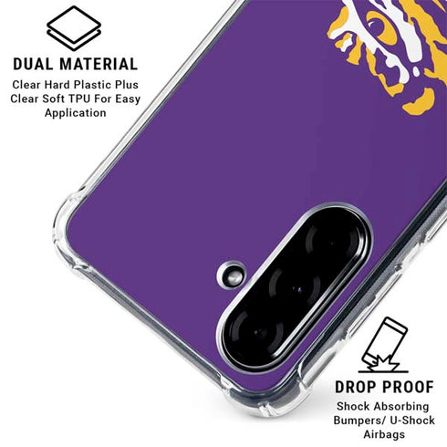 LSU Tigers Mascot Galaxy A36 5G Clear Case