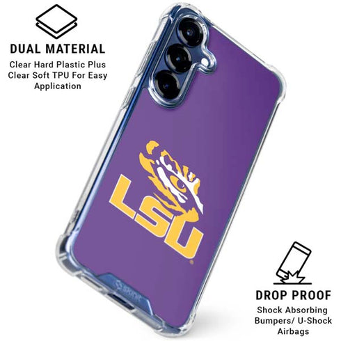 LSU Tigers Mascot Galaxy S25 Plus Clear Case