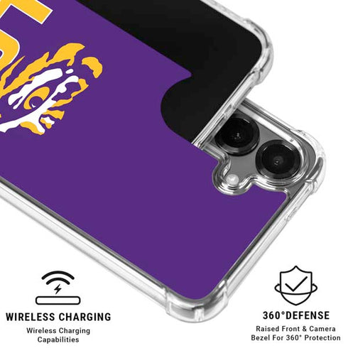 LSU Tigers Mascot Galaxy S26 Clear Case