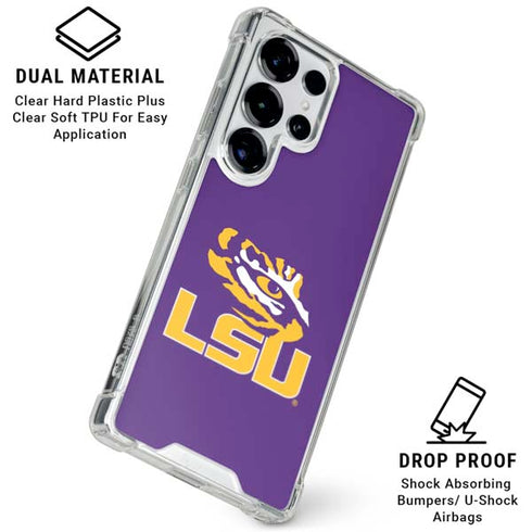 LSU Tigers Mascot Galaxy S26 Ultra Clear Case