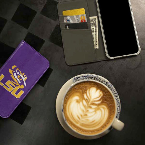 LSU Tigers Mascot iPhone 15 Plus Folio Case