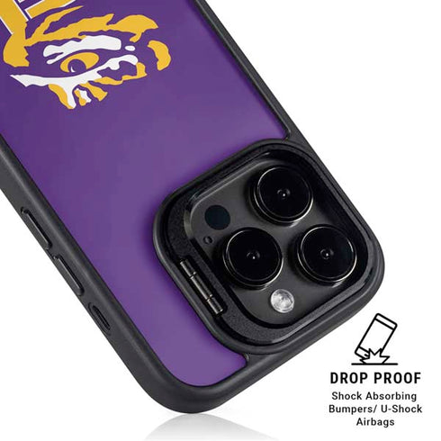LSU Tigers Mascot iPhone 15 Pro Max Kickstand Case