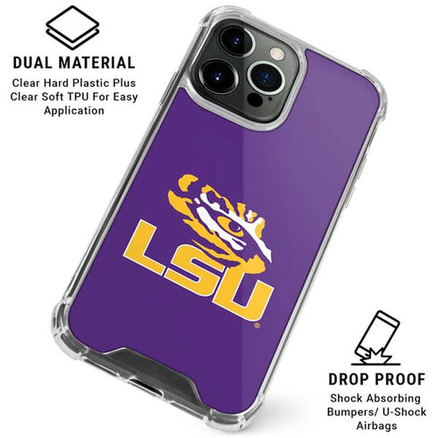 LSU Tigers Mascot iPhone 16 Pro Max Clear Case