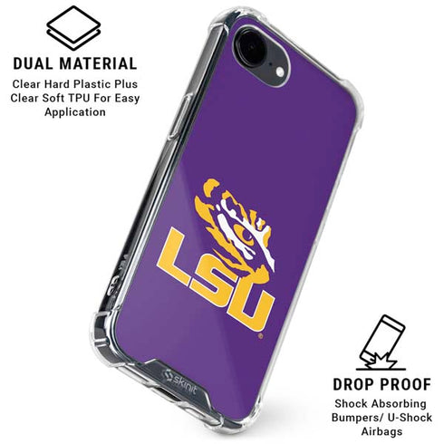 LSU Tigers Mascot iPhone 16e Clear Case