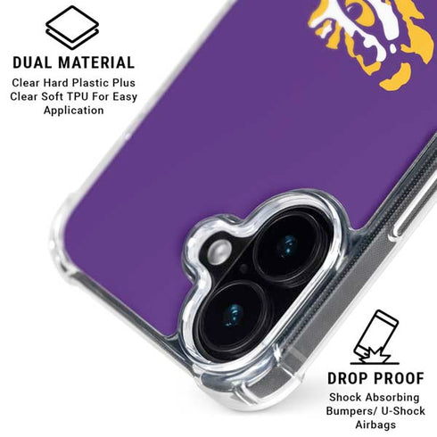 LSU Tigers Mascot iPhone 17 Clear Case
