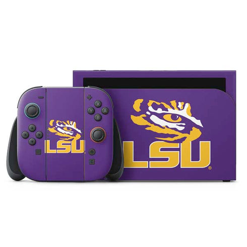 LSU Tigers Mascot Nintendo Switch 2 (2025) with Joy-Con Skin