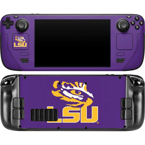 LSU Tigers Mascot Steam Deck Handheld Gaming Computer OLED Skin