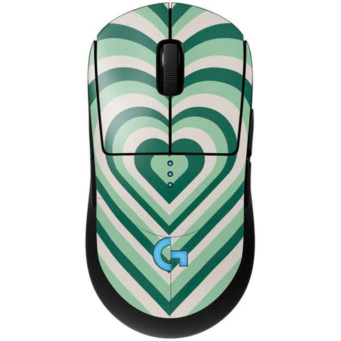 Lucky Heart Pattern G Pro Wireless Gaming Mouse Skin